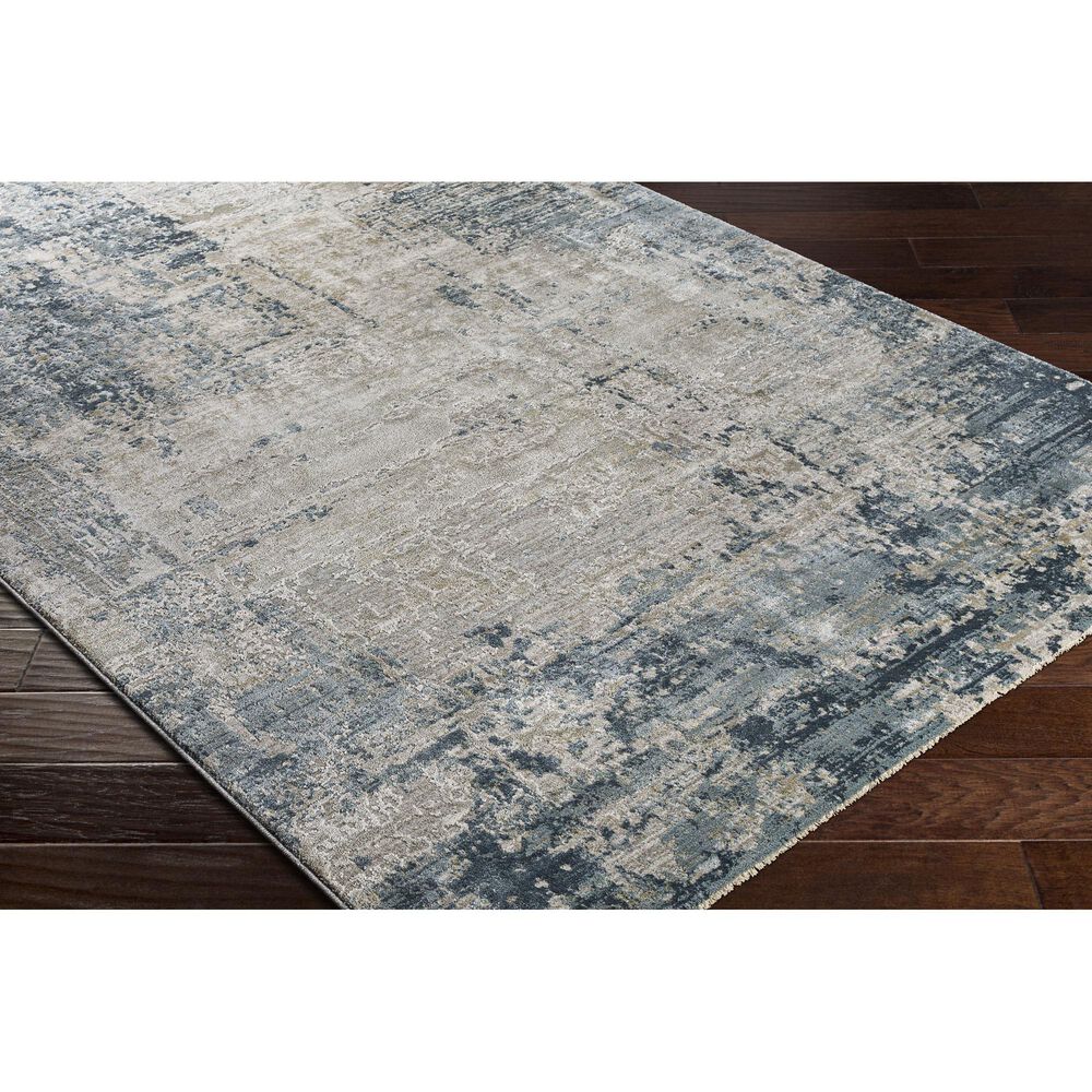 Surya Brunswick 5&#39; x 7&#39;5&quot; Sage, Gray, White and Blue Area Rug, , large