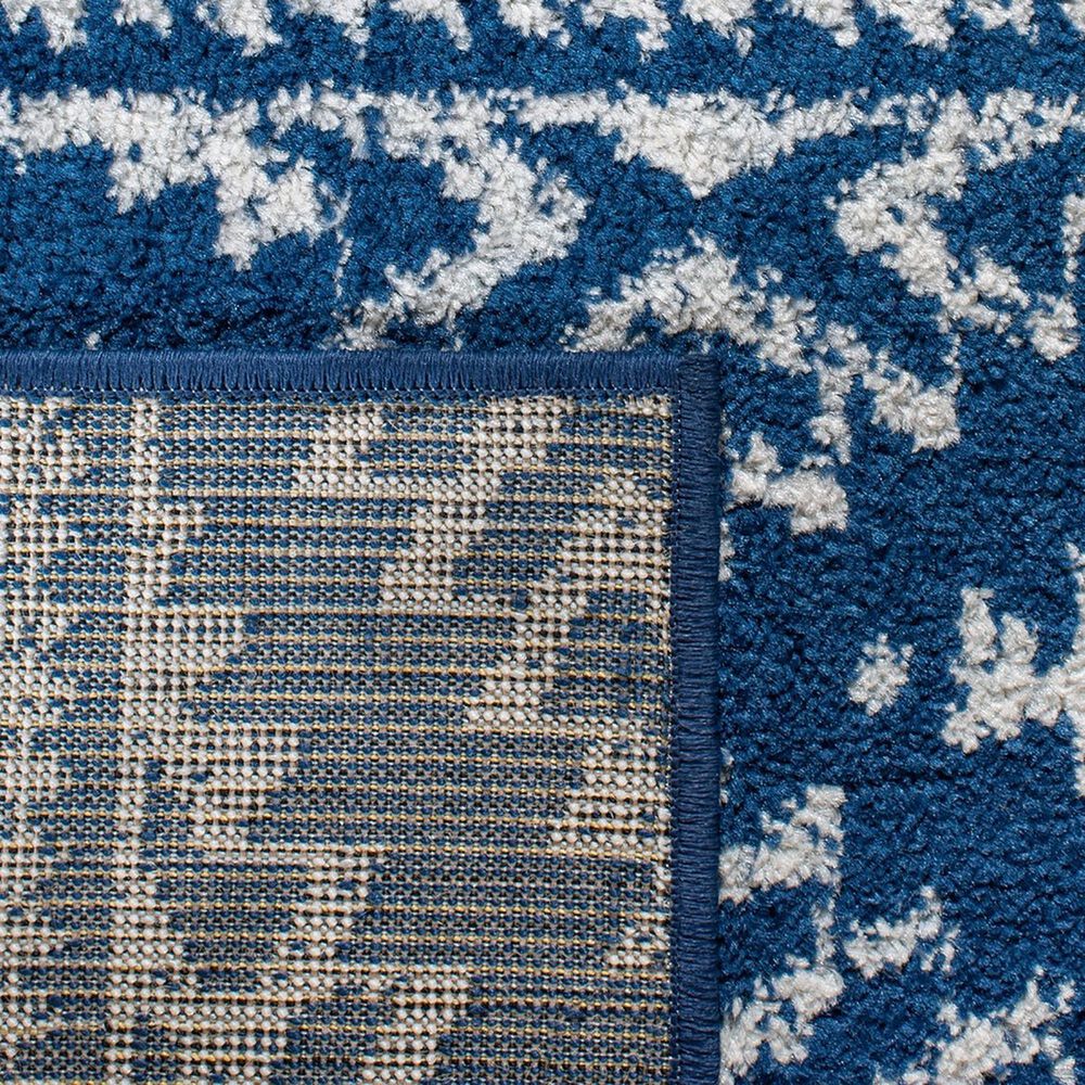 Safavieh Tulum Bohemian 5&#39; Square Navy and Ivory Area Rug, , large
