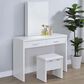 Coaster Bunbury Makeup Vanity Table Set in White, , large