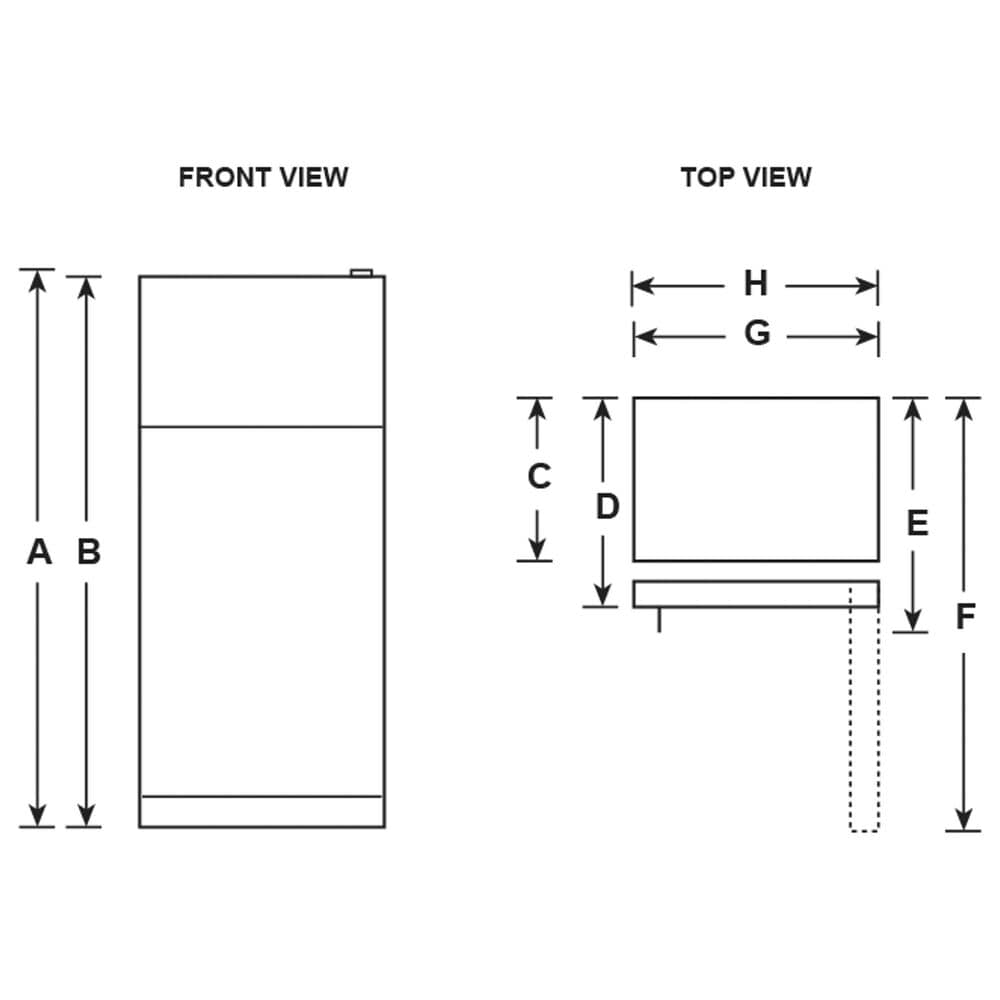 GE 17.5 Cu. Ft. Top-Freezer Refrigerator in Black, , large