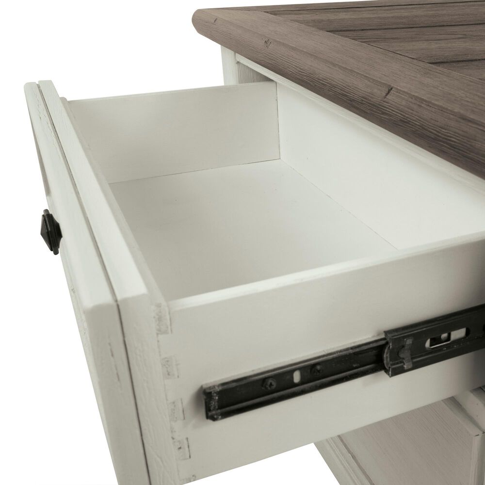 Ashley Bolanburg Lift Top Cocktail Table in Weathered Oak and Antique White, , large