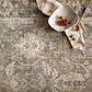 Chris Loves Julia x Loloi Rosemarie 11"6" x 15"6" Sage and Blush Area Rug, , large