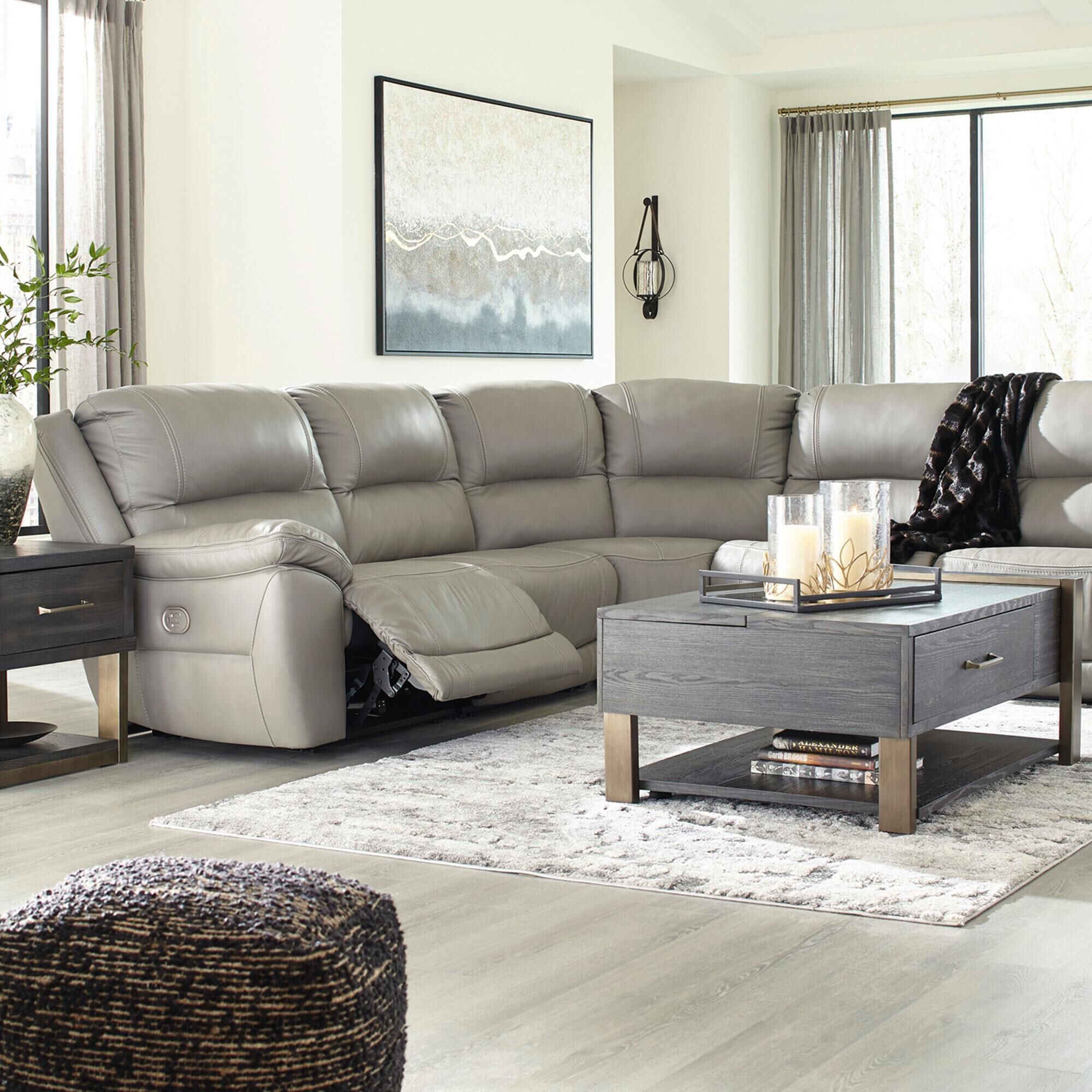 Ashley furniture hot sale curved sectional
