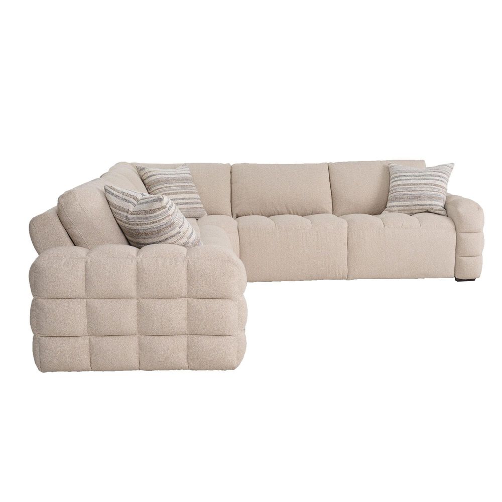 Aurora Furnishings 5-Piece Power Reclining Sectional in Promise Ecru, , large