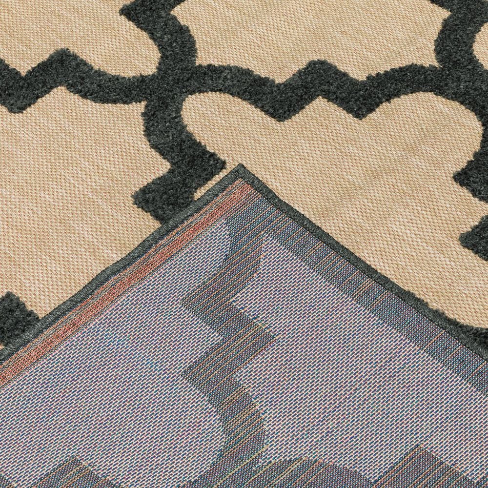 Oriental Weavers Cayman 660N 2&#39;3&quot; x 7&#39;6&quot; Sand/Charcoal Runner, , large