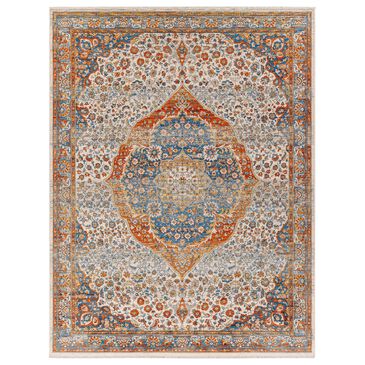 Surya Chicago CHG2306 8"10" x 12"7" Blue, Light Beige, Mustard, Brick Red, Burnt Orange, Slate, Taupe Area Rug, , large