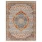 Surya Chicago CHG2306 8"10" x 12"7" Blue, Light Beige, Mustard, Brick Red, Burnt Orange, Slate, Taupe Area Rug, , large