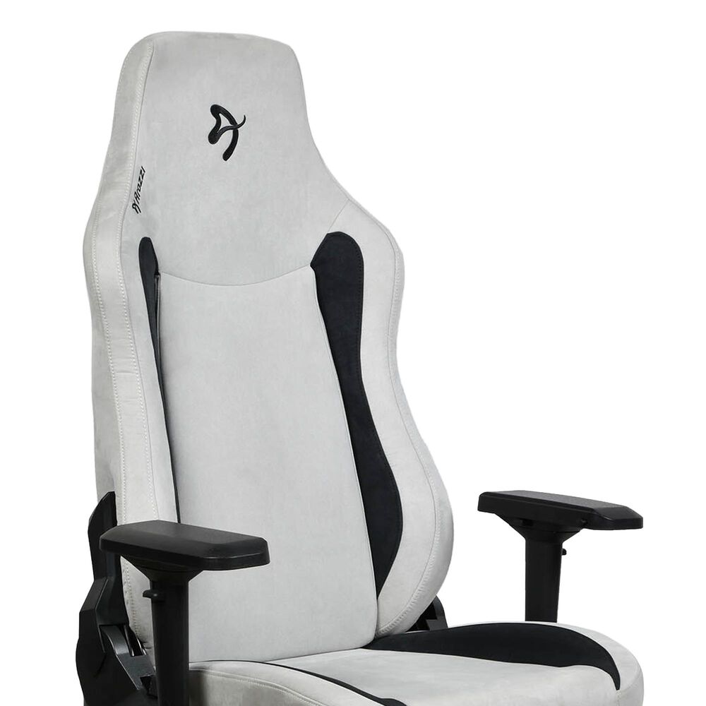 Arozzi Vernazza Supersoft Fabric Gaming Chair in Light Gray, , large