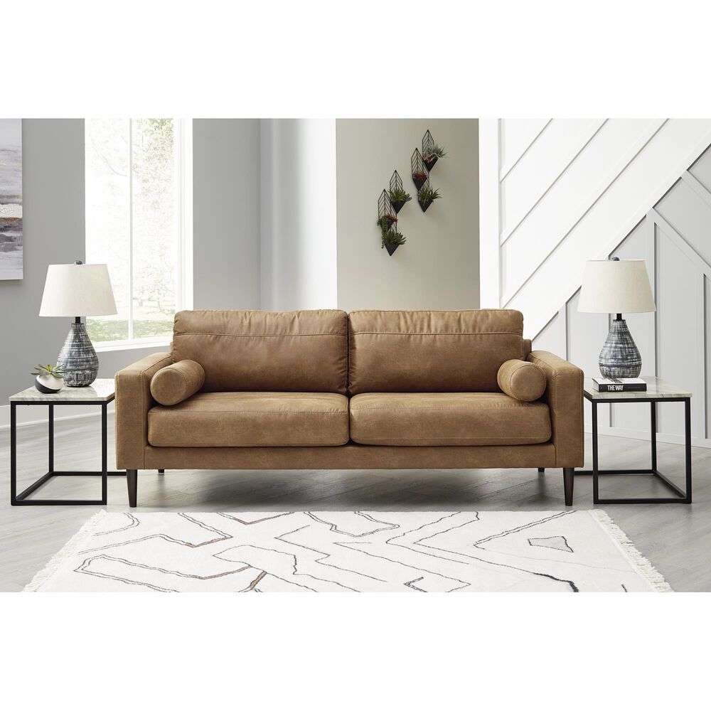 Ashley Telora Stationary Sofa in Caramel, , large