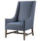 Uttermost Galiot Accent Chair in Blue and White, , large