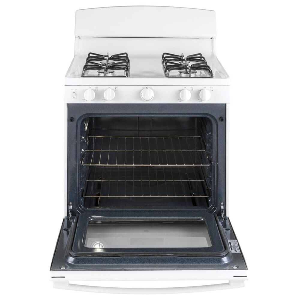 GE Appliances 30&quot; Freestanding Gas Range in White, , large