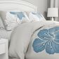 Timberlake Lavish Home "Enchanted" 3-Piece King Comforter Set in Blue & White Floral, , large