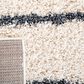 Safavieh Venus Shag VNS604B 5"3" Square Ivory and Dark Grey Area Rug, , large
