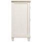 Ashley Shaybrock 5-Drawer Dresser in Antiqued White and Brown, , large