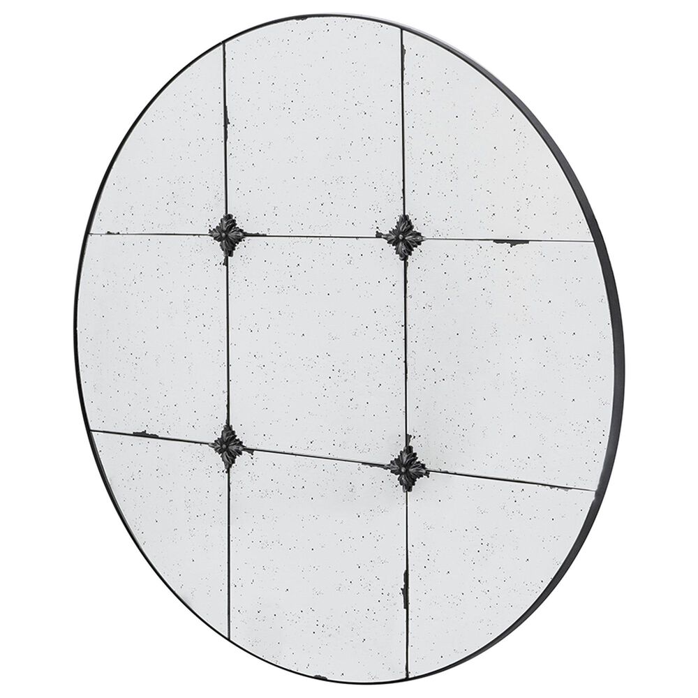 A&amp;B Home Antique Glass Wall Mirror in Black, , large