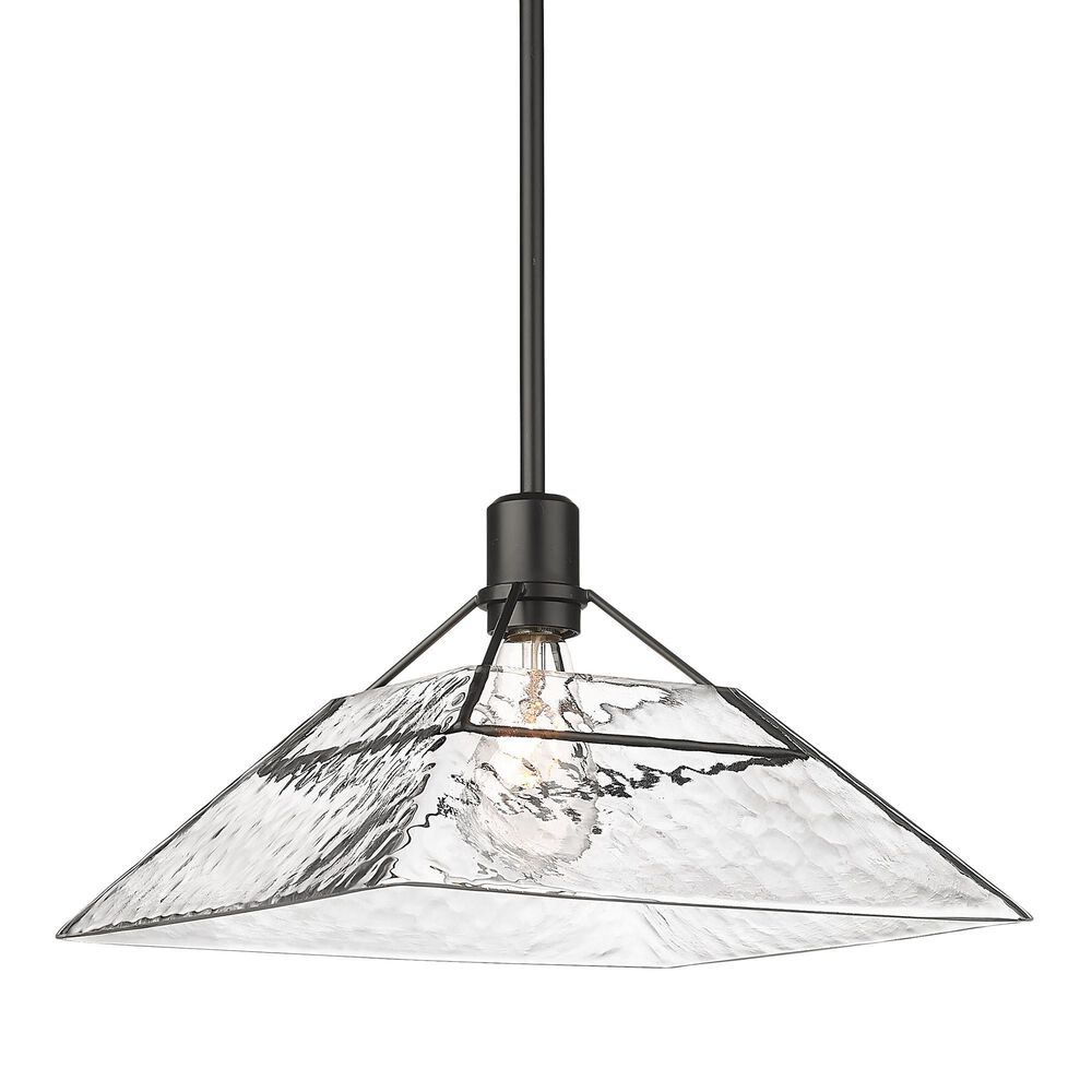 Golden Lighting Kepler 1-Light Medium Pendant in Matte Black, , large