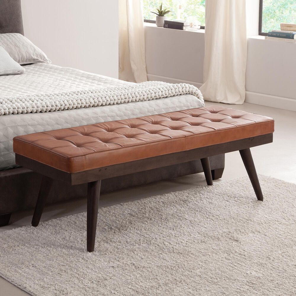 Martin Svensson Home Anson Bench in Amber Brown, , large