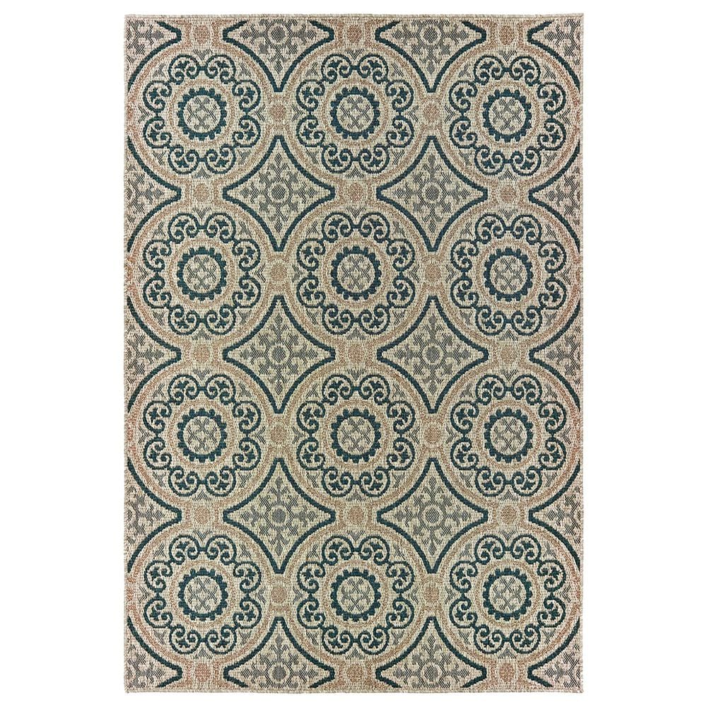 Oriental Weavers Latitude 609X 9"10" x 12"10" Grey Area Rug, , large