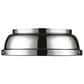 Golden Lighting Duncan 14" Flush Mount in Chrome with a Chrome Shade, , large