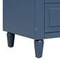 Hearth and Haven 3-Drawer Nightstand with Smooth Gliding Rails in Blue, , large
