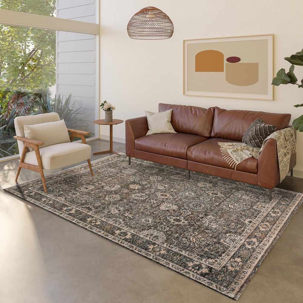Dalyn Rug Company Yarra YA5 3&#39; x 5&#39; Pewter Area Rug, , large