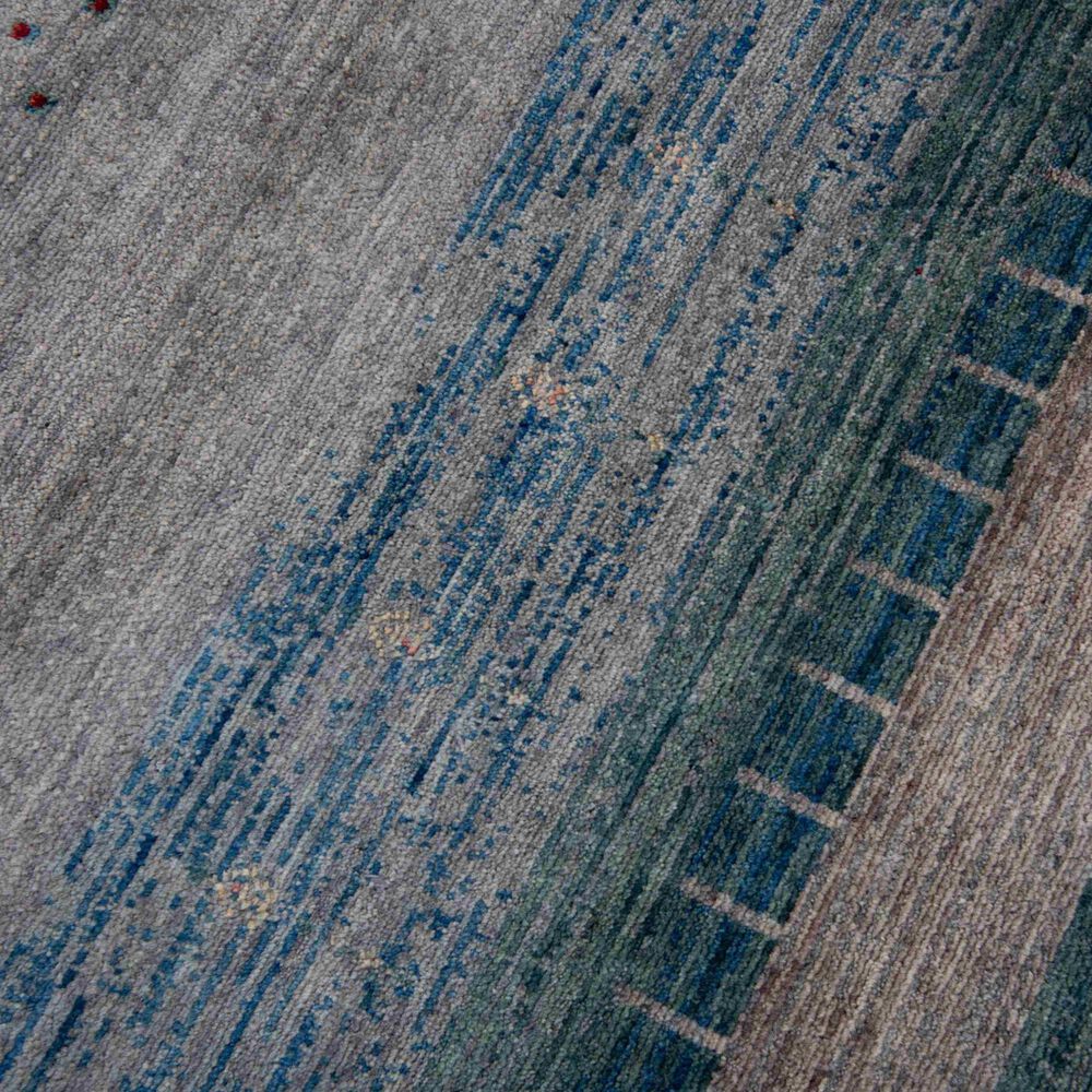 RIZZY Spectrum Dark Blue, Gray, Teal, Ivory, Cream, Green and Dusty Rose 3&#39; x 5&#39; Area Rug, , large