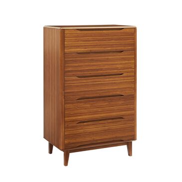 Greenington Currant 5-Drawer High Chest in Amber, , large