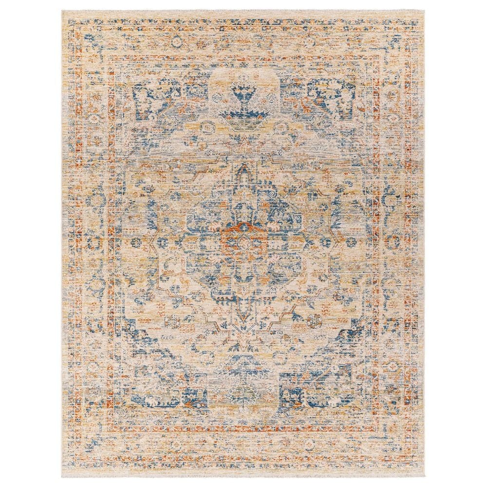 Surya Chicago CHG2308 6"7" Round Light Beige, Slate, Mustard, Blue, Brick Red,Taupe Area Rug, , large