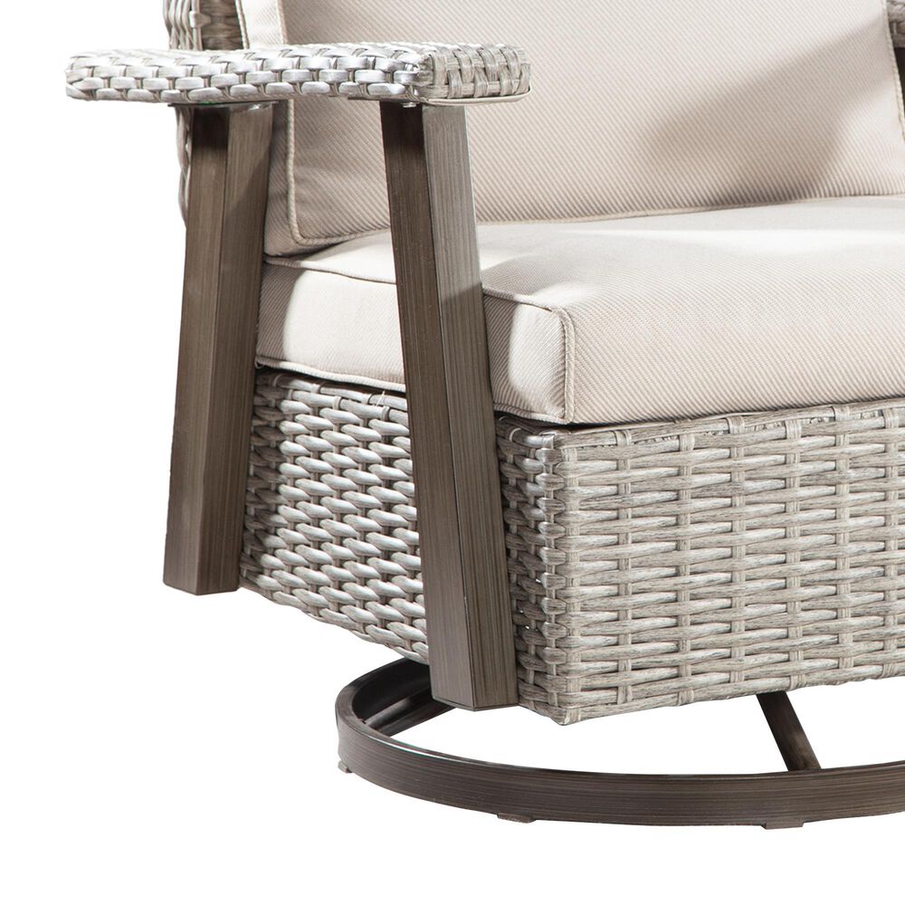 Sunwell Garden 3-Piece Patio Chat Set in Beige, , large