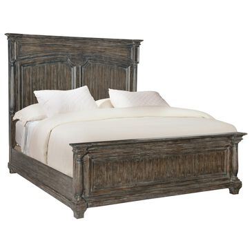 Hooker Furniture Traditions King Bed in Rich Brown and Grey, , large