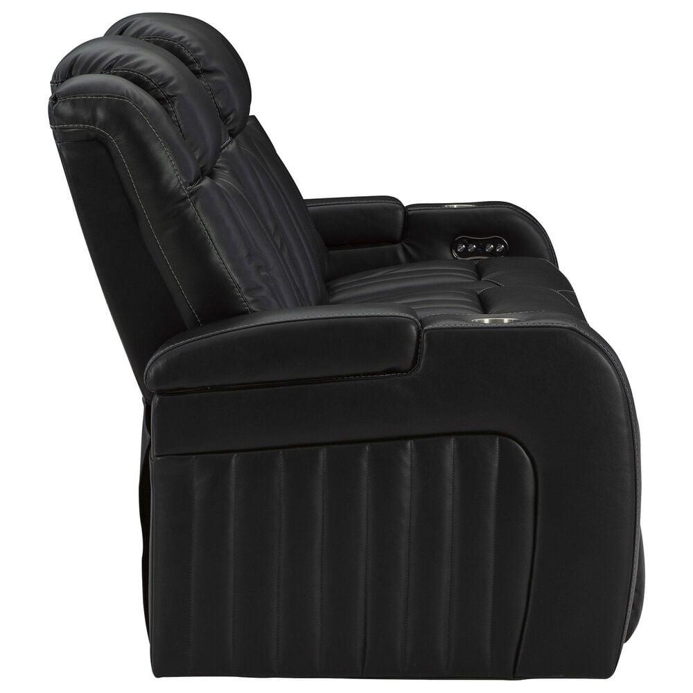 Ashley Cavemen Den Power Reclining Sofa and Recliner Set in Midnight, , large