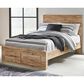 Ashley Hyanna Full Panel Storage Bed in Tan Brown, , large