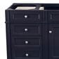 James Martin Vanities Brittany 30" Single Bathroom Vanity in Victory Blue with 3 cm White Zeus Quartz Top and Rectangular Sink, , large
