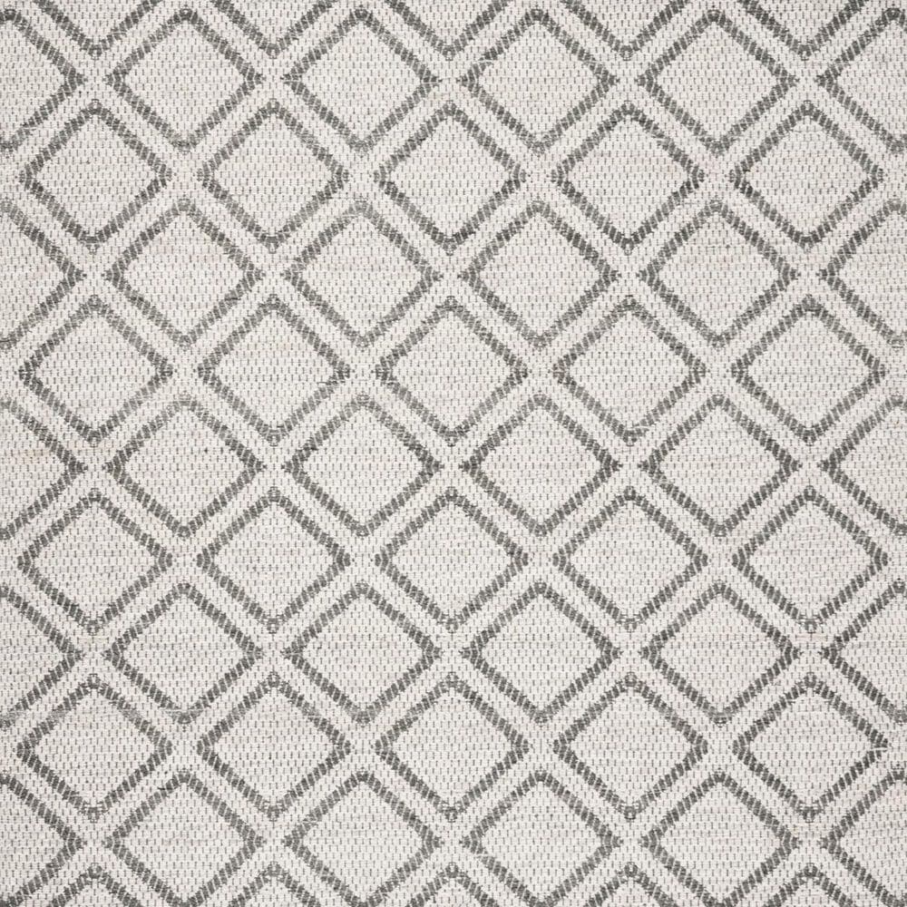Safavieh Micro-Loop 2&#39;3&quot; x 7&#39; Silver and Dark Grey Runner, , large