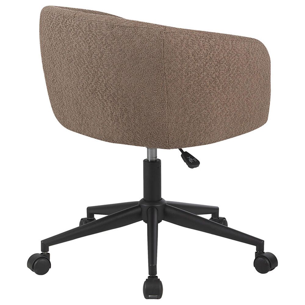 Impressions Vanity Kaylee Swivel Vanity Chair with Sand Cushion in Black, , large