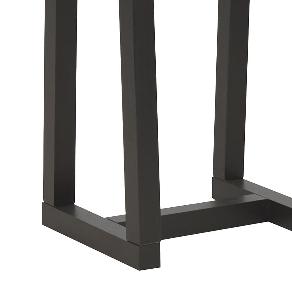 Steve Silver Jennings Live Edge Stool in Distressed Cherry and Ebony, , large