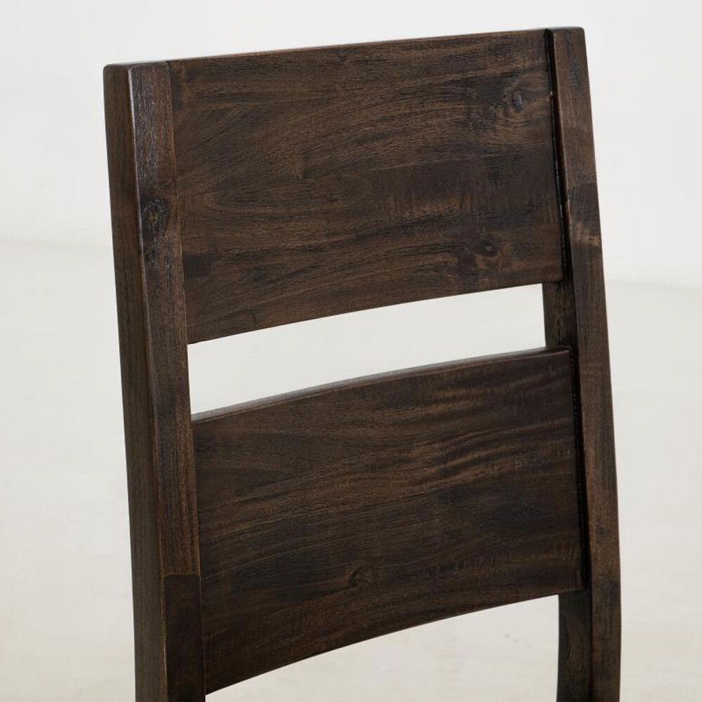 Fallridge Dark Teak and Balam 7-Piece Rectangular Dining Set in Black, , large