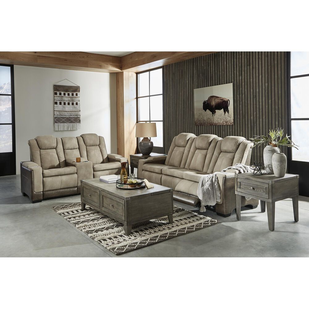 Ashley Next-Gen DuraPella Power Reclining Sofa in Sand, , large