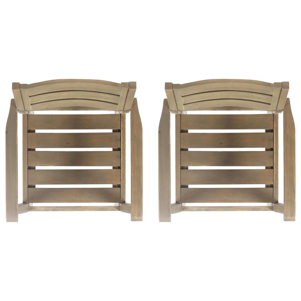 Hearth and Haven Stamford Patio Dining Chair in Gray (Set of 2), , large