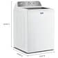 Maytag 4.8 Cu. Ft. Pet Pro Top Load Washer and 7.0 Cu. Ft. Electric Dryer Laundry Pair in White, , large