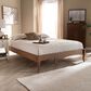 Baxton Studio Marieke Full Platform Bed Frame in Walnut Brown, , large