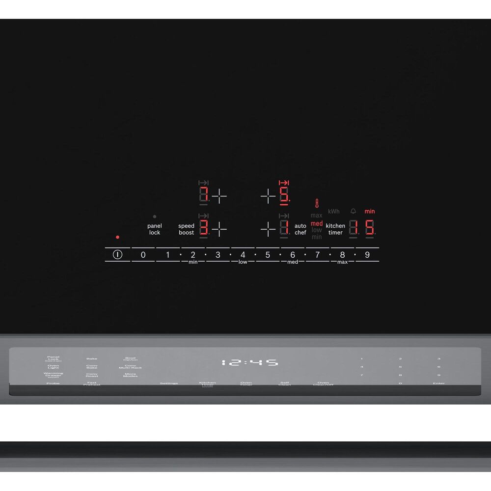 Bosch 800 Series 30&quot; Slide-in Electric Induction Range in Black Stainless Steel, , large