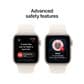 Apple Watch SE 3 (GPS) 40mm Starlight Aluminum Case with Starlight Sport Band - M/L - Starlight - (2025)(Pre-Order), , large