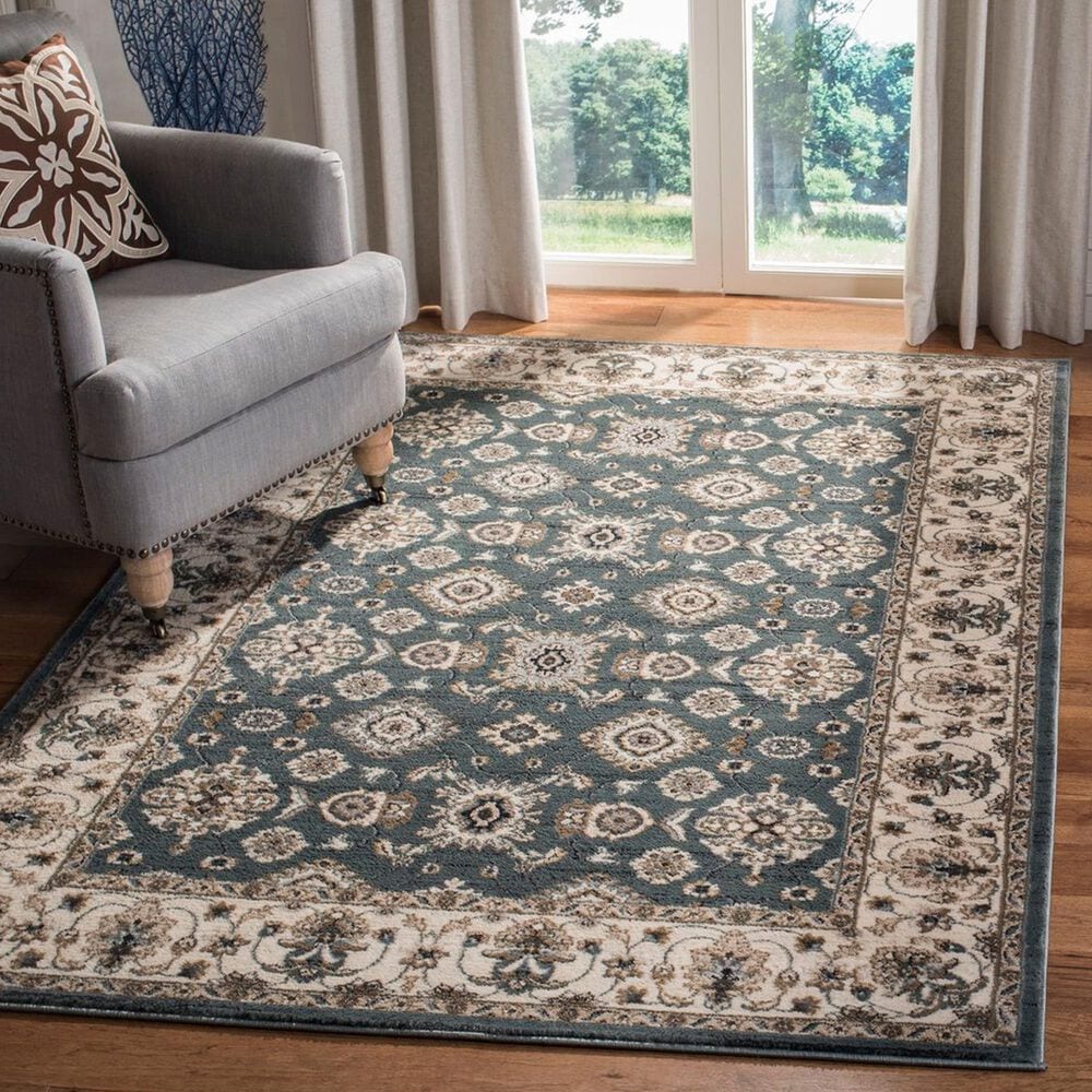 Safavieh Lyndhurst 4&#39; x 6&#39; Teal and Cream Area Rug, , large