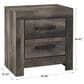 Ashley Wynnlow 2-Drawer Nightstand in Gray, , large