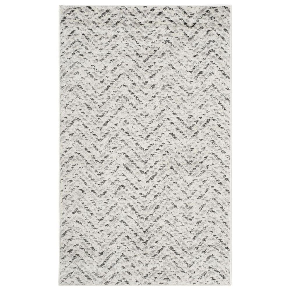 Safavieh Adirondack ADR104N-24 2"6" x 4" Ivory/Charcoal Area Rug, , large