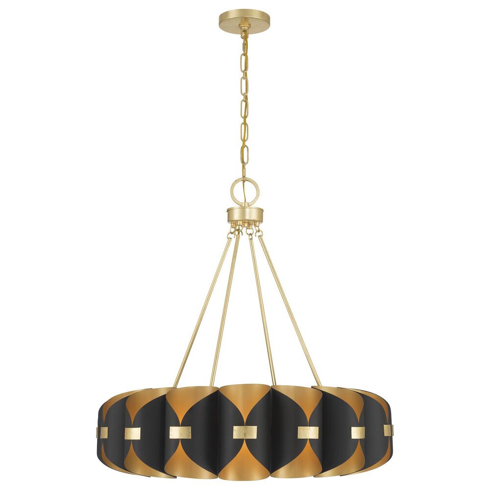 Savoy House Pelham 16-Light Chandelier in Black Cashmere and True Gold, , large