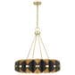 Savoy House Pelham 16-Light Chandelier in Black Cashmere and True Gold, , large