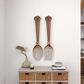 Maple and Jade 38" x 8" Farmhouse Kitchen Utensils Wall Decor in Brown and Silver (Set of 2), , large