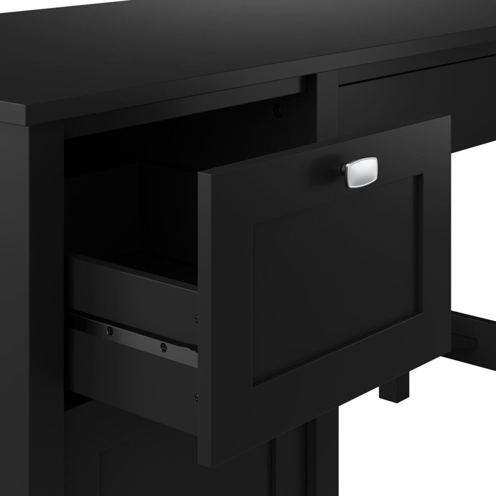 Bush Broadview 3-Drawer Computer Desk in Classic Black, , large